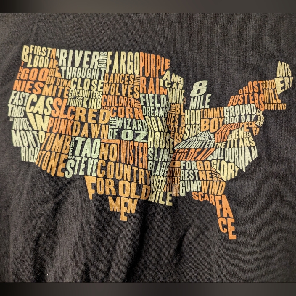 United States of Movies t-shirt